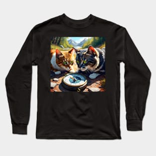 Compass Cats Long Sleeve T-Shirt